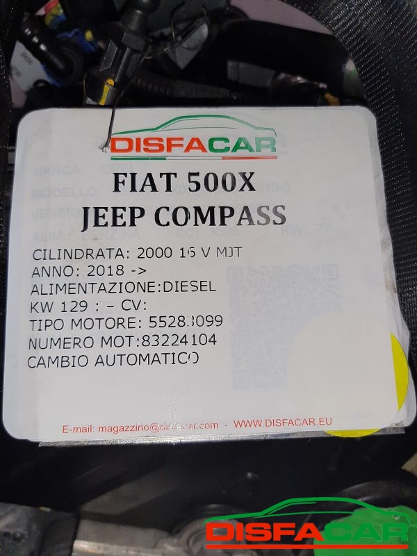 Motore usato Jeep Compass JEEP COMPASS CAMBIO AUTOMATICO 2018, codice 55283099 – foto 16 di 17