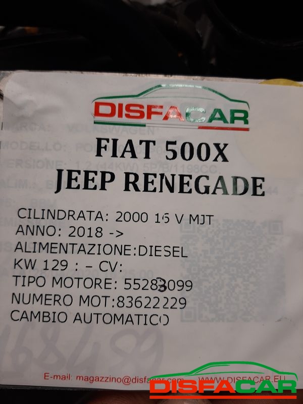Motore usato Fiat 500X JEEP RENEGADE CAMBIO AUTOMATICO 2017, codice 55283099 – foto 16 di 17