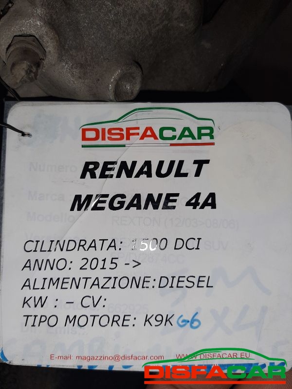 Telaietto anteriore usato Renault Megane 4 SERIE 2016, codice K9KG6 – foto 10 di 10