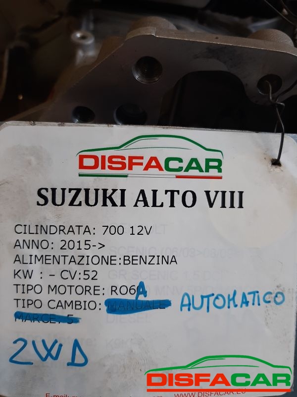 Cambio usato Suzuki Alto 8 serie 2wd AUTOMATICO 2015, codice RO6A – foto 12 di 13