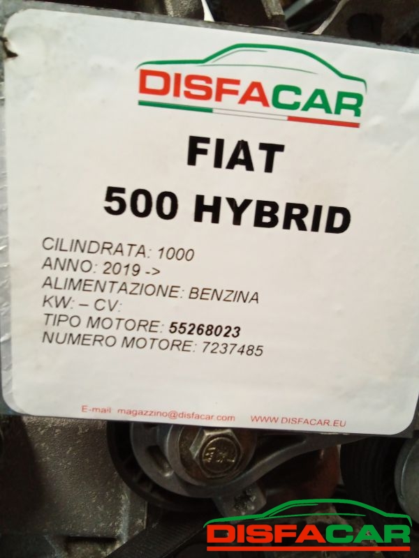 Motore usato Fiat 500 HYBRID 2019, codice 55268023 – foto 10 di 11