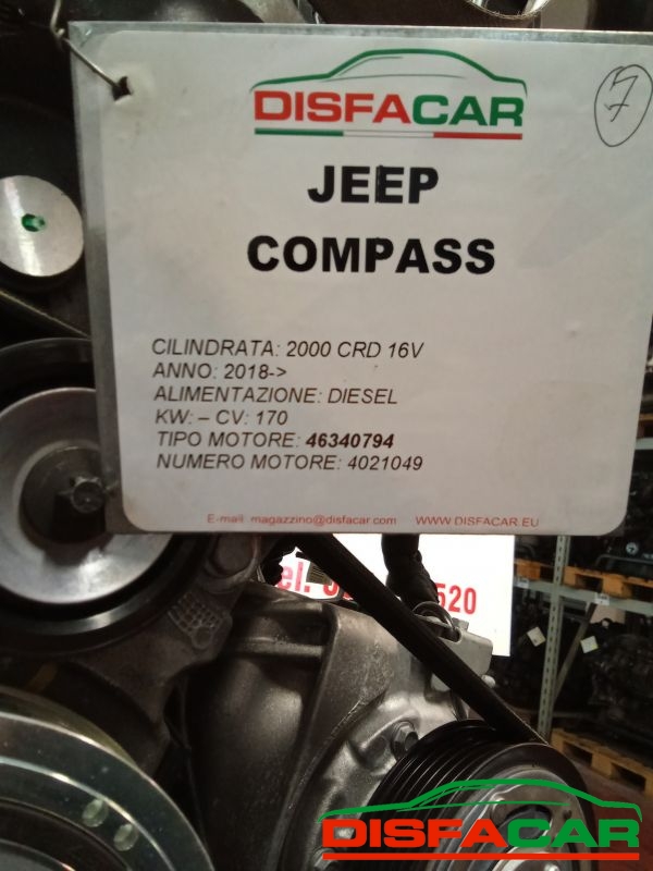 Motore usato Jeep Compass 2018, codice 46340794 – foto 18 di 19