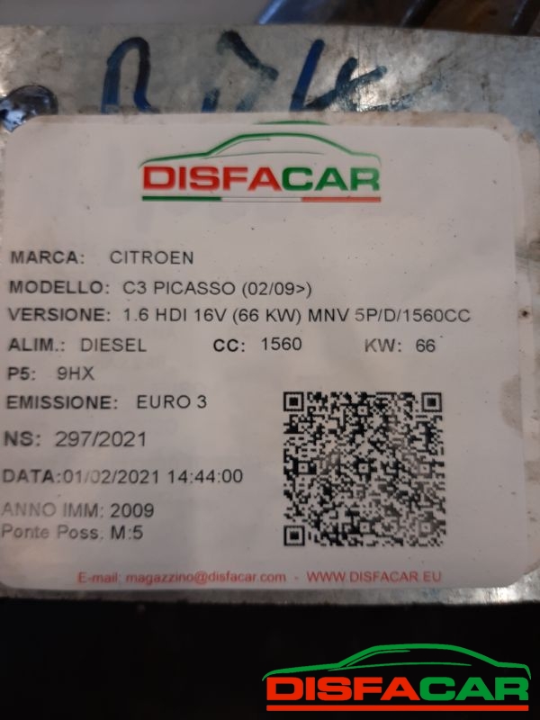 Assale posteriore usato Citroën C3 Picasso 2009, codice 9HX – foto 9 di 9