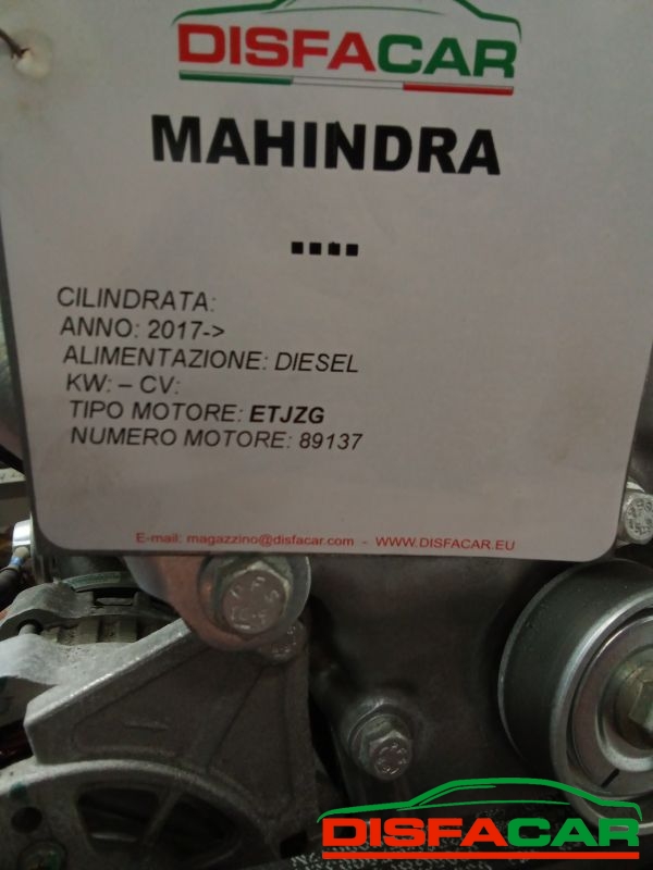Motore usato Mahindra 2017, codice ETJZG – foto 18 di 19
