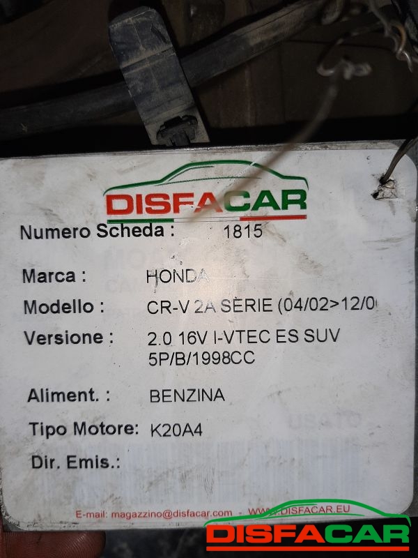Differenziale posteriore usato Honda CR-V 2ª serie 2002, codice K20A4 – foto 6 di 6
