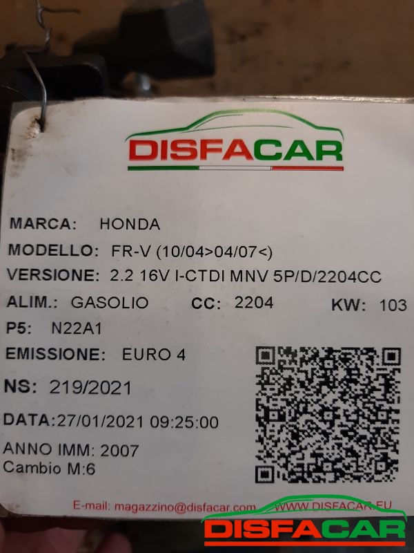 Cambio usato Honda FR-V 2004, codice jvf7 – foto 10 di 11