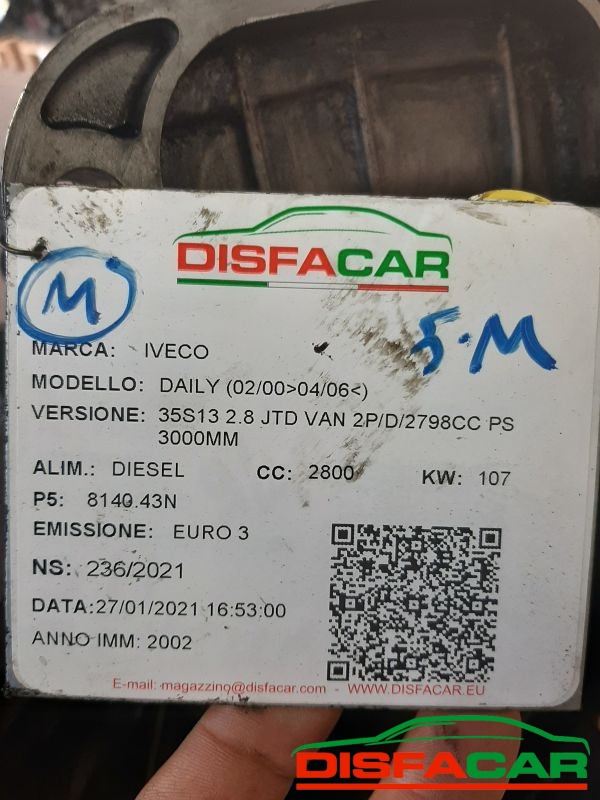 Cambio usato Iveco DAILY 65S15con presa di forza 2000, codice 8140.43S – foto 10 di 11
