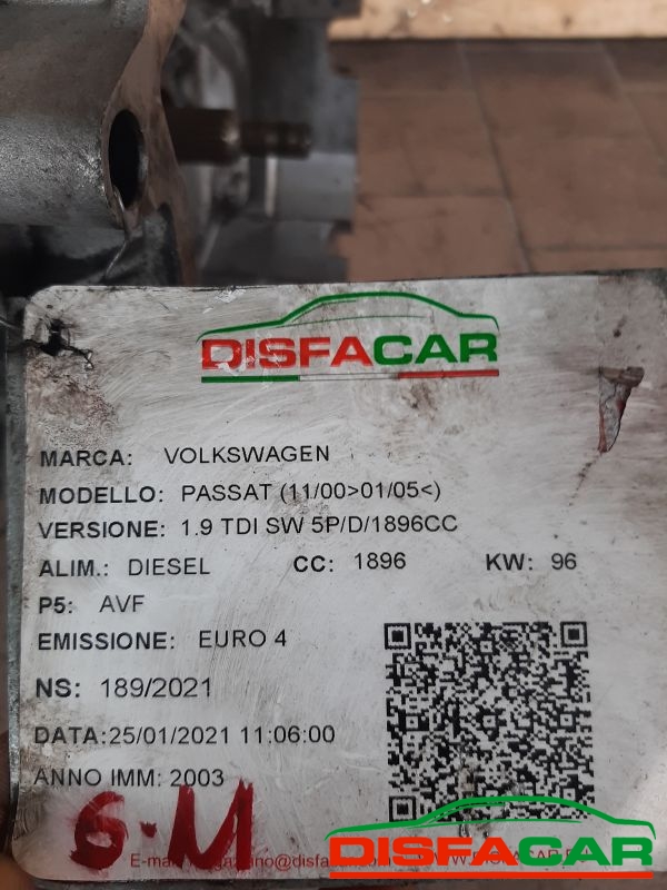 Cambio usato Volkswagen Passat 4x4 2005, codice AVF – foto 12 di 13