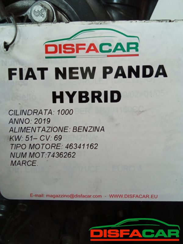 Motore usato Fiat New Panda HYBRID 2019, codice 46341162 – foto 11 di 12
