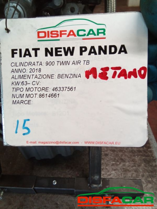 Motore usato Fiat New Panda METANO 2018, codice 46337561 – foto 15 di 16