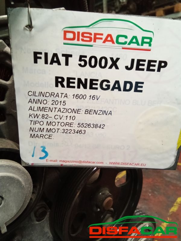 Motore usato Fiat 500X JEEP RENEGADE 2015, codice 55263842 – foto 11 di 12