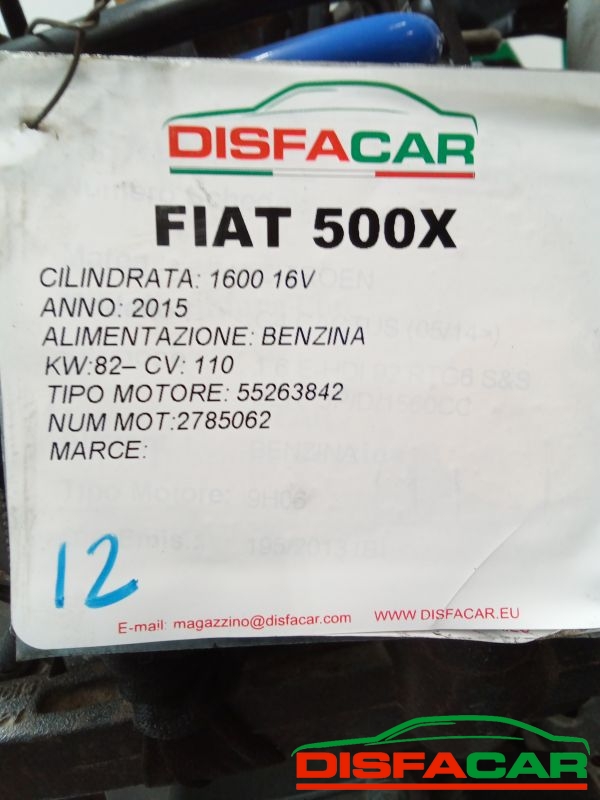 Motore usato Fiat 500X 2015, codice 55263842 – foto 9 di 10
