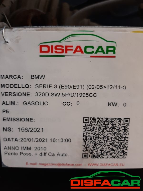 Differenziale posteriore usato BMW 320 E90/E91 STATION WAGON 2005, codice N47D20C – foto 15 di 16