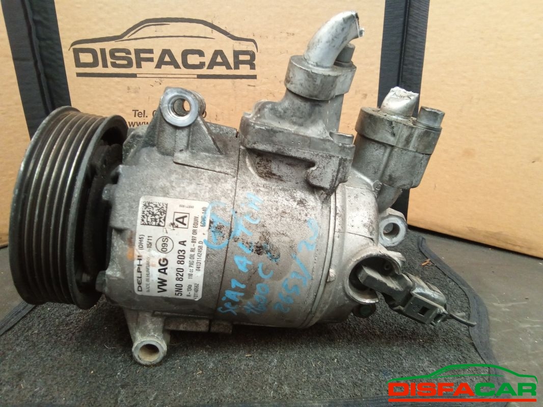 Compressore clima usato Seat Altea GOLF 6A SERIE- POLO 6R 2004, codice 5n0820803a – foto 2 di 10