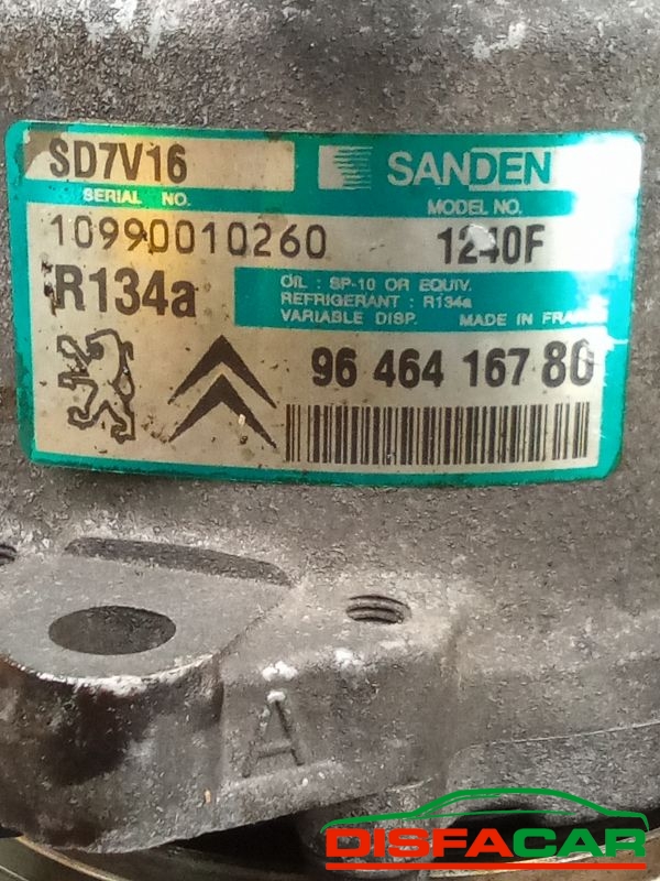 Compressore clima usato Citroën Berlingo 2002, codice WJY – foto 3 di 10