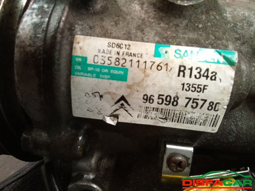 Compressore clima usato Peugeot 207 2006, codice 1355f – foto 3 di 10
