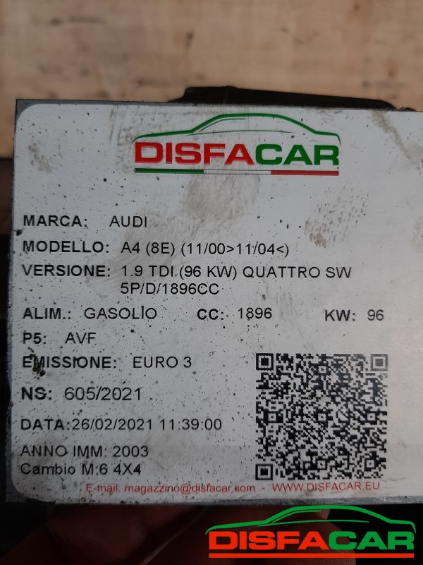Cambio usato Audi A4 4x4 2000, codice 815.0.0007.41 – foto 11 di 12