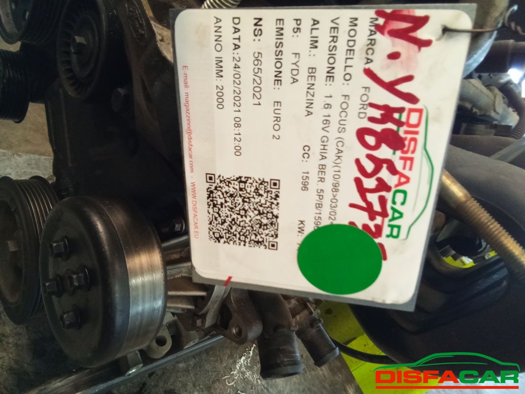 Motore usato Ford Focus 1998, codice FYDA – foto 7 di 7