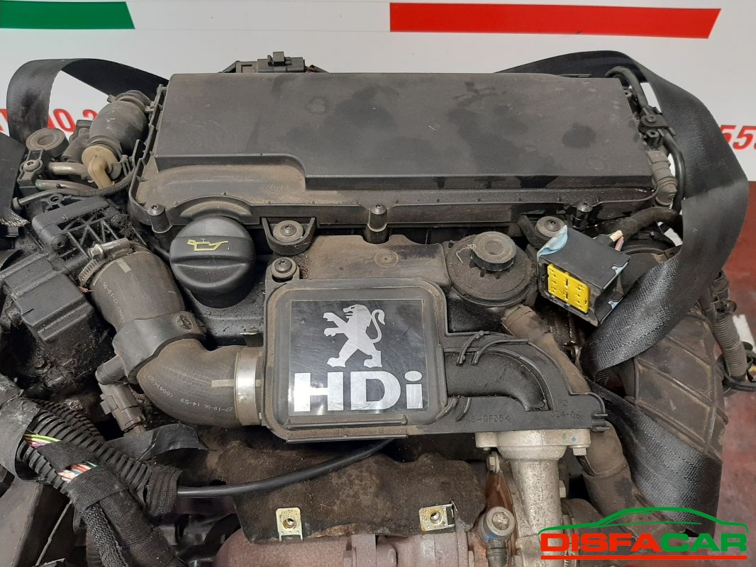 Motore usato Peugeot 206 (MANCA TUBO IN FERRO TURBINA) 1998, codice 8HZ – foto 10 di 12