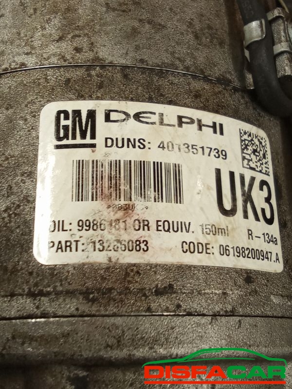 Compressore clima usato Opel Astra H - ZAFIRA B 2004 – foto 3 di 10