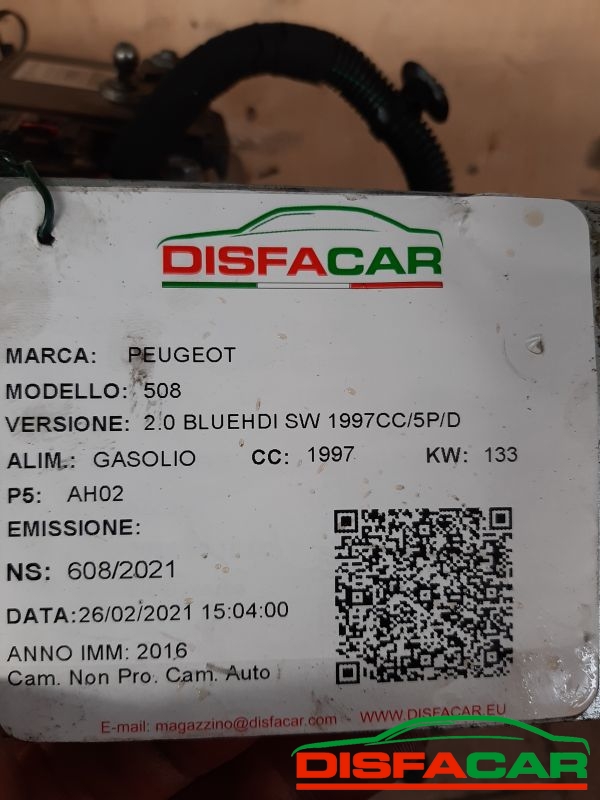 Cambio usato Peugeot 508 AUTOMATICO 2016, codice AH02 – foto 8 di 9