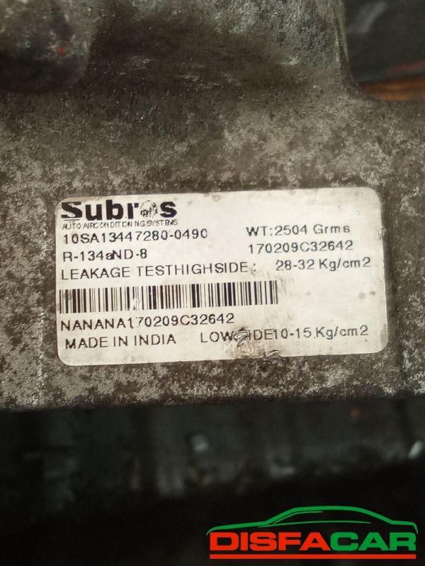 Compressore clima usato Suzuki Alto 7A SERIE 2008, codice K10B – foto 3 di 10