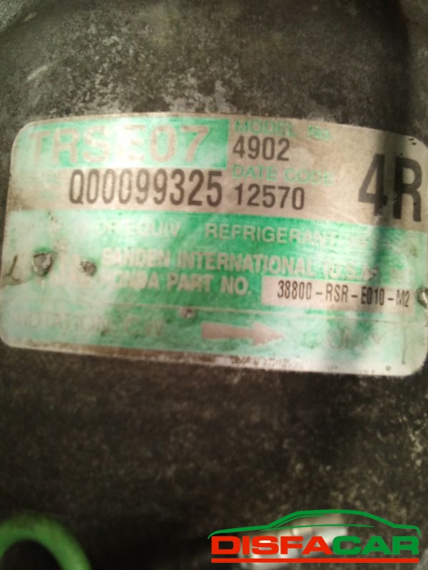 Compressore clima usato Honda Civic 8A SERIE 2005, codice N22A2 – foto 3 di 10