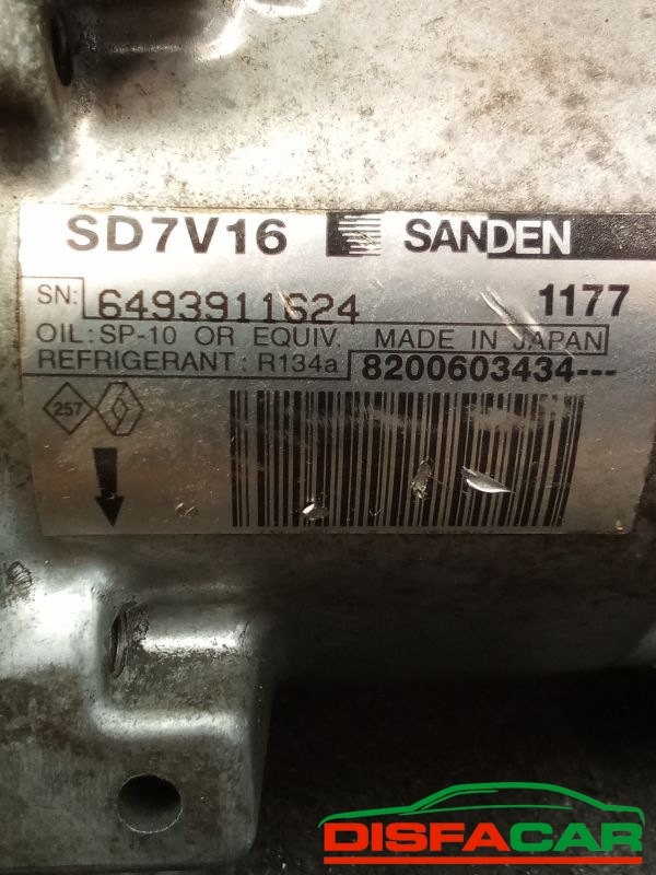 Compressore clima usato Dacia Logan 2004, codice sanden – foto 4 di 10