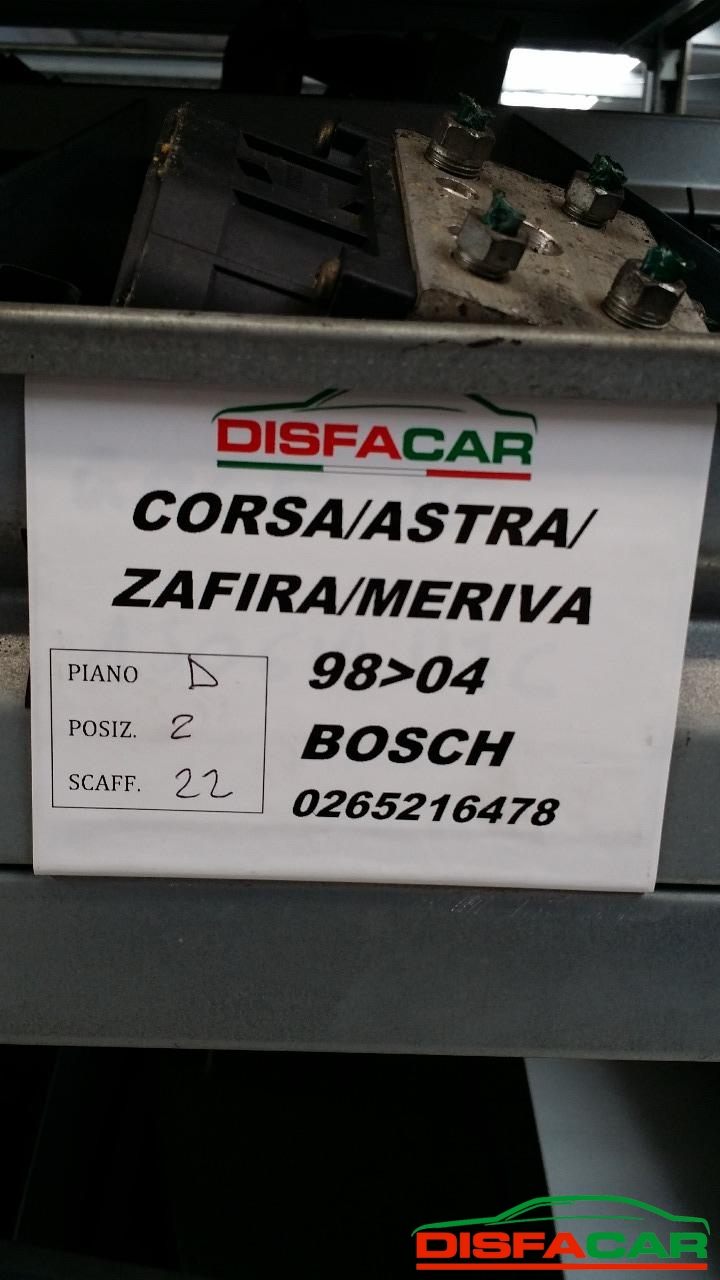 Centralina abs Opel Astra 1998