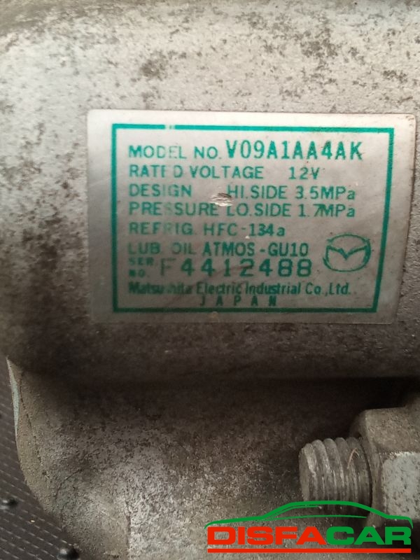 Compressore clima usato Mazda 2 2A SERIE 2007, codice v09a1aa4ak – foto 3 di 10