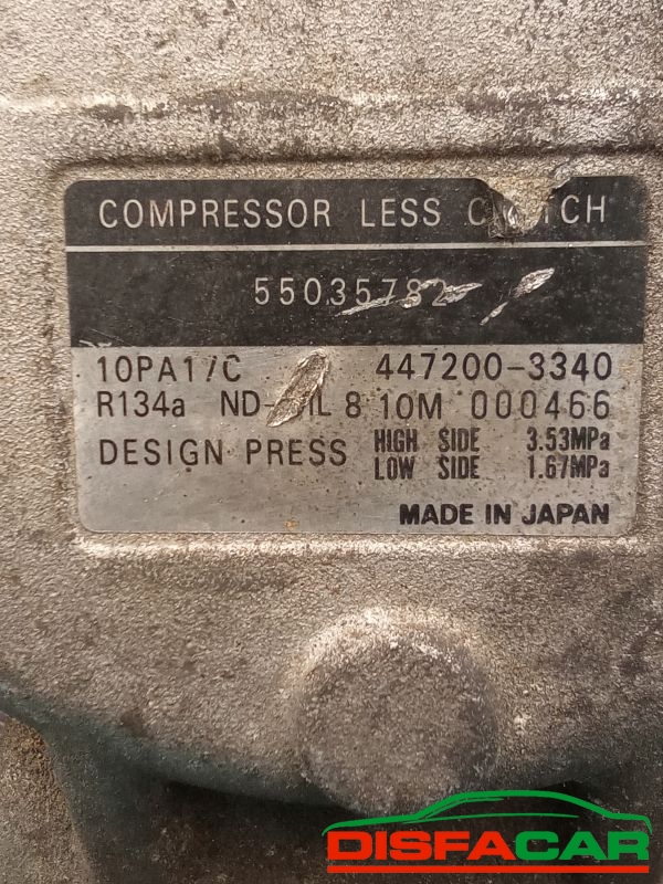 Compressore clima usato Jeep Cherokee (XJ) 1995, codice S00 – foto 3 di 10