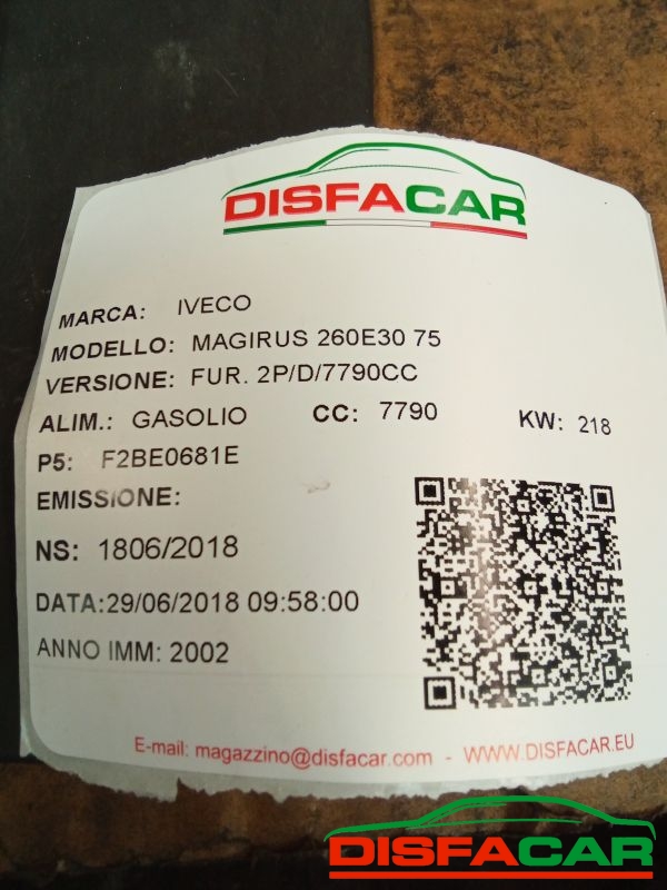 Compressore clima usato Iveco NEW DAILY. MAGIRUS 260E30 75 1999 – foto 11 di 11
