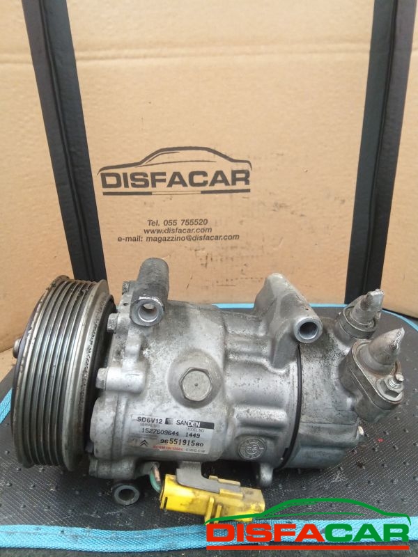 Compressore clima usato Peugeot 206 207, 307, 1007, C2, C3, NEMO, BERLINGO 1998, codice 1449 – foto 2 di 10