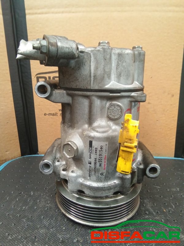 Compressore clima usato Peugeot 206 207, 307, 1007, C2, C3, NEMO, BERLINGO 1998, codice 1449 – foto 5 di 10