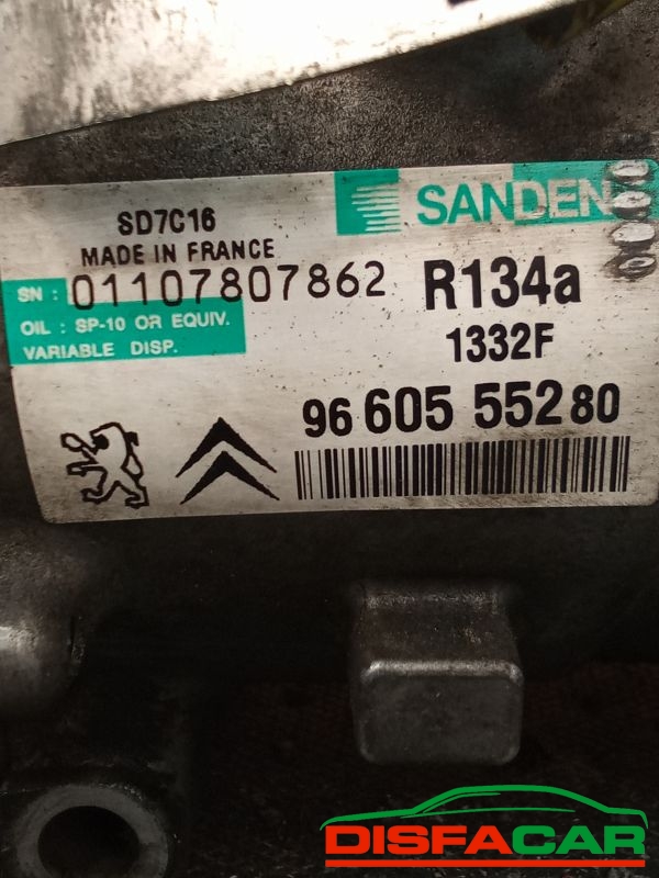 Compressore clima usato Peugeot 407 607, C5 2004, codice 1332f – foto 3 di 10