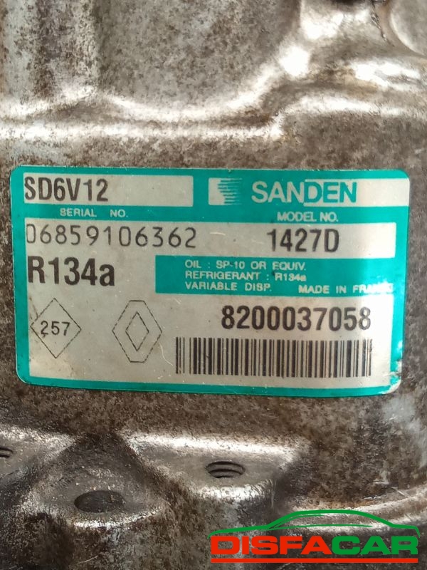 Compressore clima usato Renault Clio 2A SERIE, KANGOO, KUBISTAR 1997, codice 1427d – foto 3 di 10