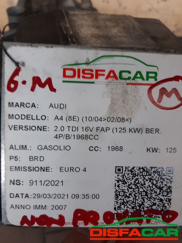Cambio usato Audi A4 2004, codice hck – foto 9 di 11