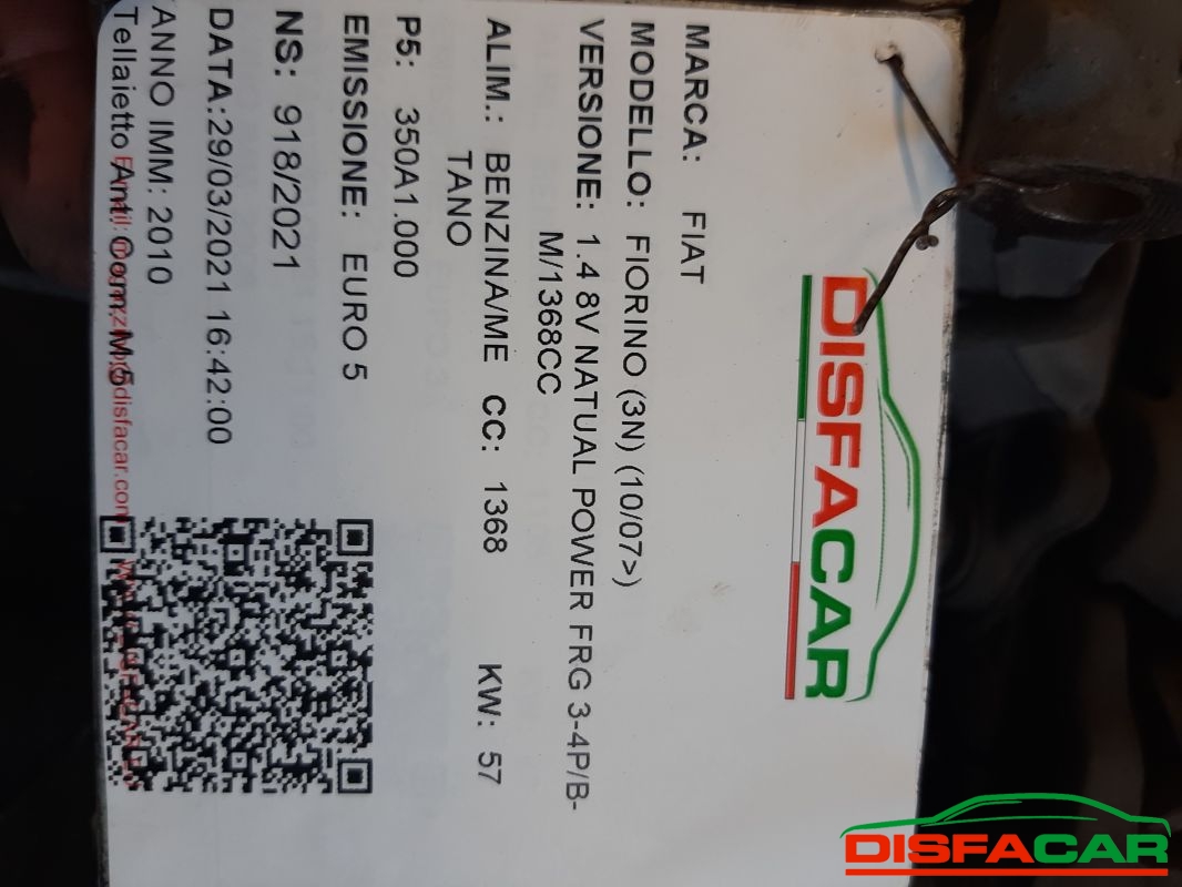 Telaietto anteriore usato Fiat Fiorino METANO 2007, codice 350A1.000 – foto 10 di 10