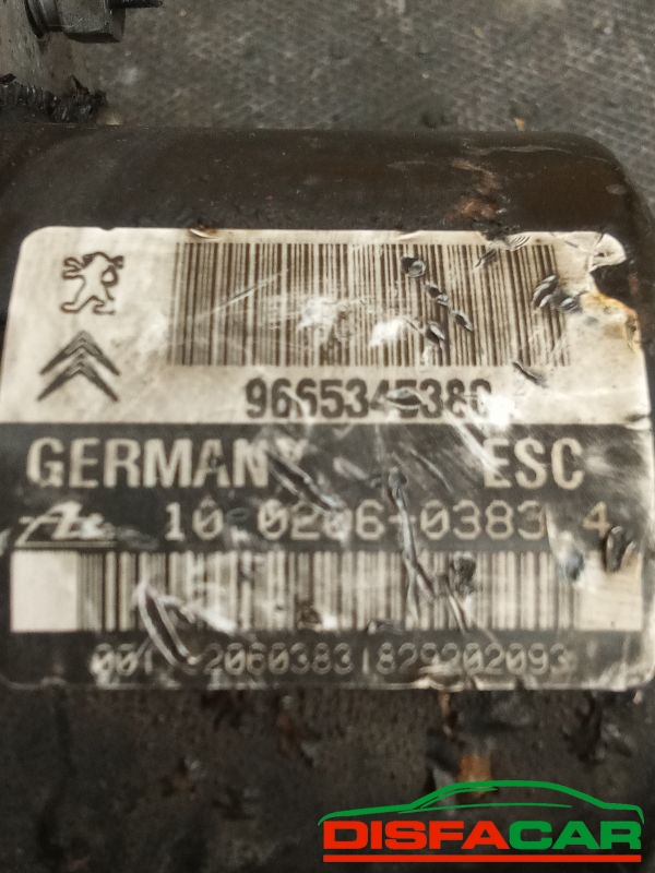 Centralina ABS usata Peugeot 207 2009, codice 10.0206-0383.4 – foto 3 di 8