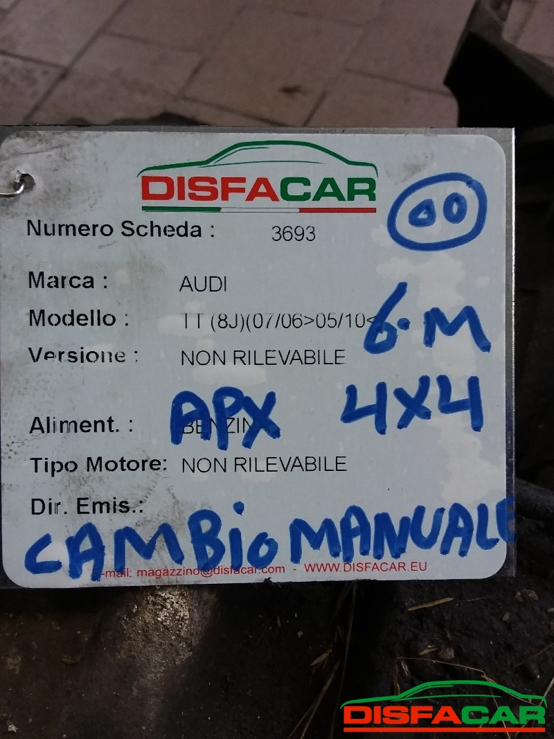 Cambio usato Audi TT 4WD 1998, codice dqb – foto 14 di 14