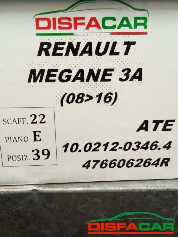 Centralina abs Renault Megane 2008 – pezzo 1