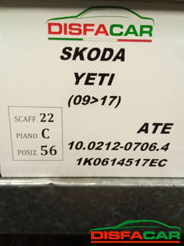 Centralina abs Skoda Yeti 2009