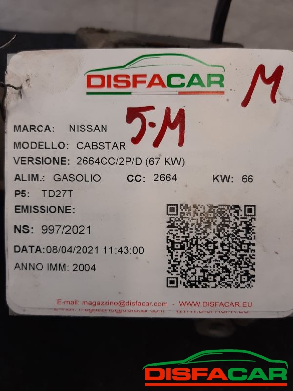 Differenziale posteriore usato Nissan Cabstar 2004, codice 38311g9840 – foto 10 di 10