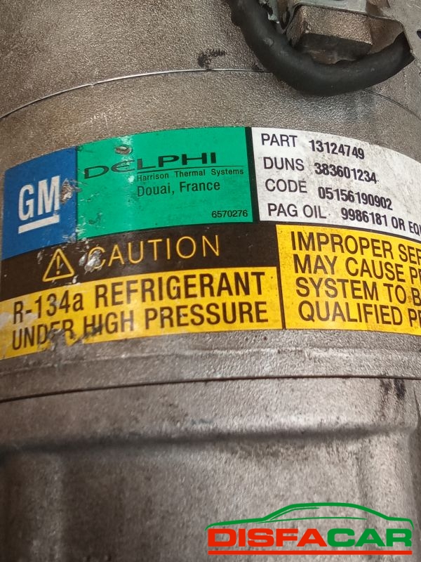Compressore clima usato Opel Astra H - ZAFIRA B 2004, codice 4749 – foto 3 di 11