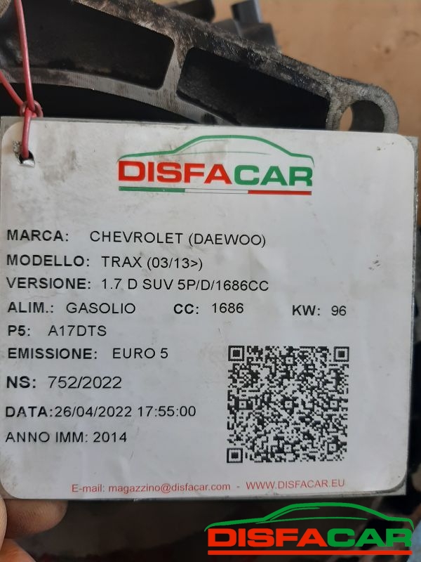 Cambio usato Chevrolet Daewoo Trax 2013, codice m32017d – foto 11 di 12