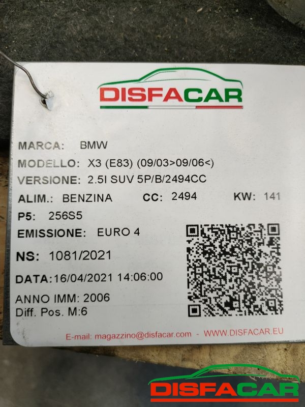 Differenziale posteriore usato BMW X3 (E83) 2003, codice 75372101 – foto 19 di 19