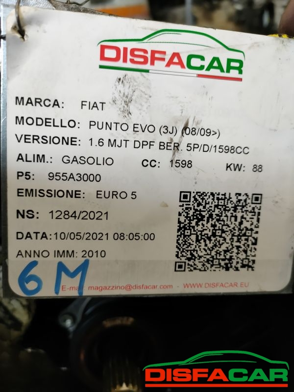 Cambio usato Fiat Grande Punto PUNTO EVO ALFA 159 2005, codice m32 – foto 13 di 14