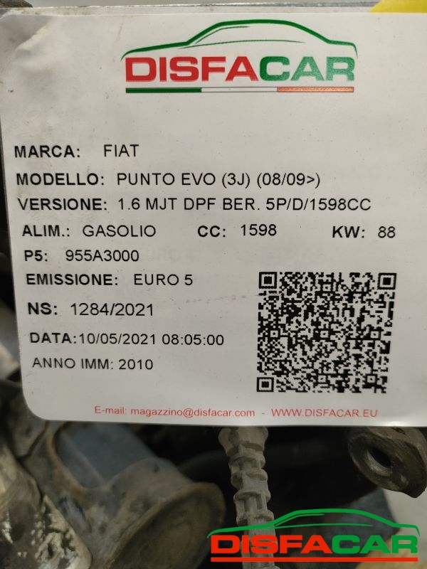 Telaietto anteriore usato Fiat Punto Evo 2009, codice 955A3000 – foto 13 di 13