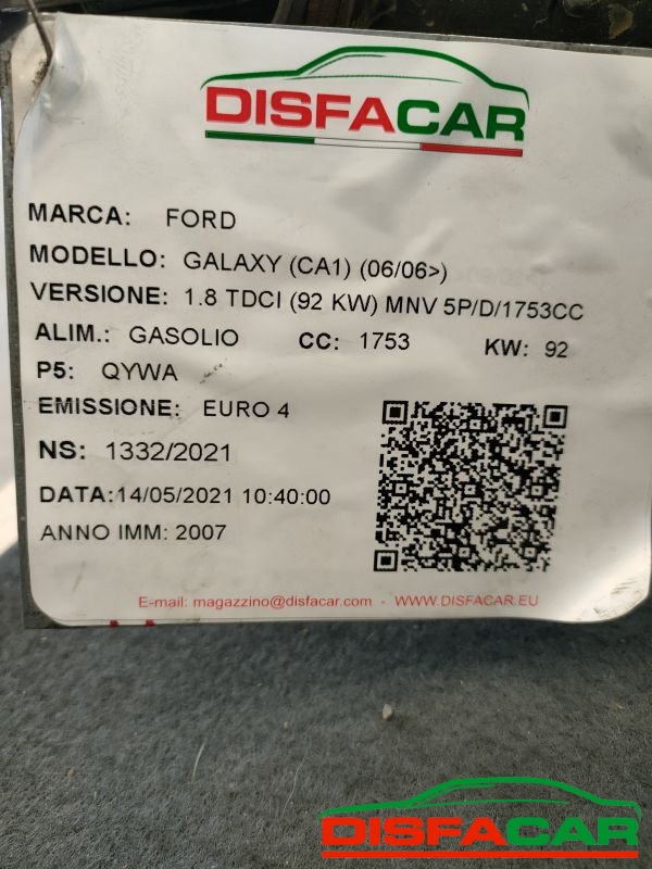 Assale posteriore usato Ford Galaxy CON PINZE FRENI ELETTRICHE ( MANCA PINZA SX E DISCO ) 2012, codice QYWA – foto 15 di 15