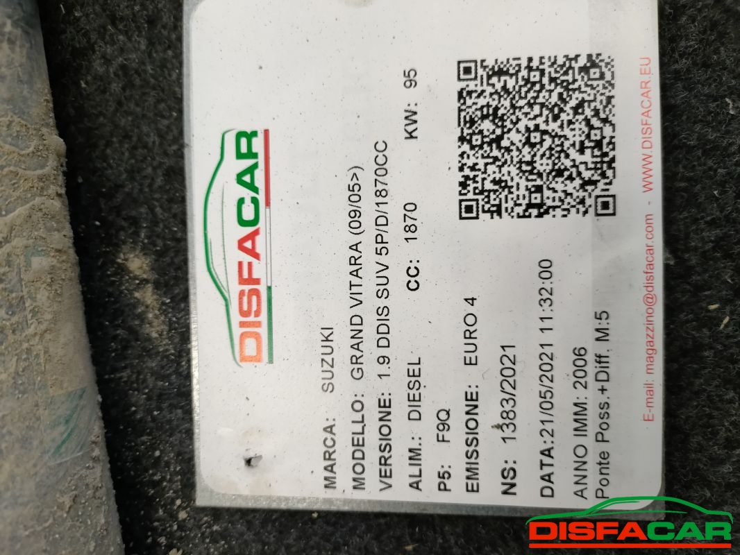 Differenziale posteriore usato Suzuki Grand Vitara 2005, codice 67a20380 – foto 15 di 15